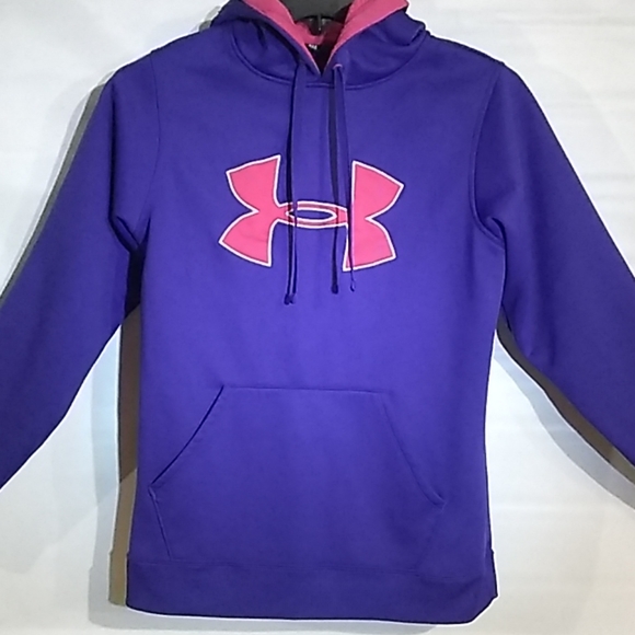 Under Armour Tops - Under Armour Neoprene Purple Hoodie Size S